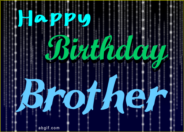 Happy Birthday Brother Hbd GIF
